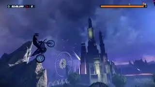 trials rising demo - game play 4k (Fun motorcycle game) / Lustiges Motorradspiel 4K