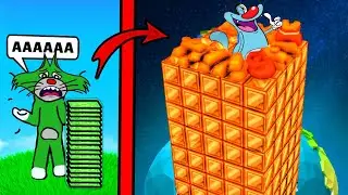 OGGY AND JACK PLAYING +1 MONEY EVERY SECOND IN ROBLOX!