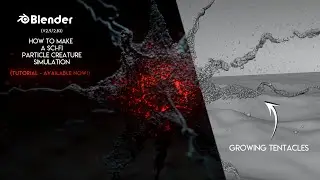 Blender | How to Make a Sci-Fi Particle Creature Simulation | TUTORIAL