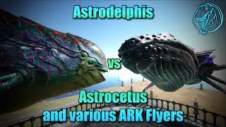 Genesis 2 Astrodelphis vs. Astrocetus & various ARK Flyers | ARK Dino Battle 🦎