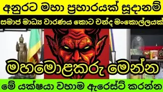 අනුරට ප්‍රහාරය සූදානම්. මේ මහමොළකරු වහාම ඇරෙස්ට් කරන්න