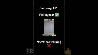 samsung galaxy a31 frp bypass done by unlock too full detail video in description