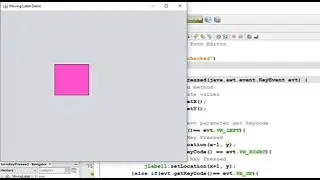 Moving JLabel With Arrow Keys -  NetBeans
