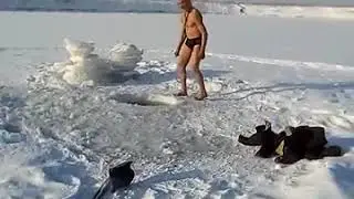 купание в -40