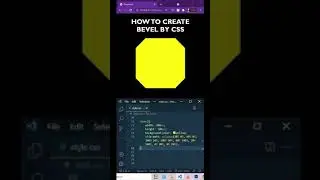 How to Create Bevel Shape 🔥 by CSS Using Clip-Path #shorts #shorts_viral #coding_shorts