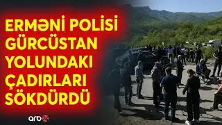 TƏCİLİ! Yolu bağlayan ermənilər geri çəkildilər: Sakinlərdən saxlanılanlar var - CANLI