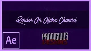 After Effects Tutorial | How to Render an Alpha Channel (rendering with no background)