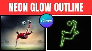Neon Silhouette Design Made EASY for Beginners in Canva