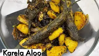 Try this Delicious Karela Aloo Sabzi |Less Bitter-Simple-Crispy Karela Aloo ki Sabji|@YourFoodLab