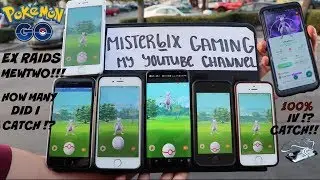 MEWTWO EX RAIDS!! 100%IV I ALMOST GET HIT BY A CAR !!!!!!!