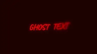 Ghost Text Effect in HTML, CSS, and JS