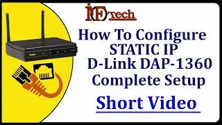 How to Configure Static IP Address on D-link DAP-1360 Access Point, Static IP configuration