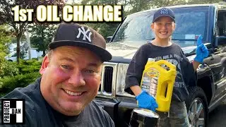 HOW TO CHANGE THE OIL IN A JEEP COMMANDER - SO EASY A 10 YEAR OLD CAN DO IT!