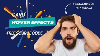 Card Hover Effect || CSS Animation With Source Code || CSS