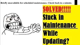 SOLVED! Wordpress Stuck in Maintenance Mode No .Maintenance File?