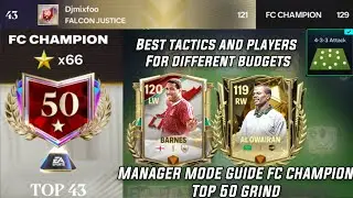50 🌟 TOP 50 MANAGER MODE TACTIC GUIDE TO FIFA CHAMPION FC MOBILE 26 & BEST PLAYER FOR ALL BUDGET