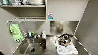 【Tokyo, Japan】Realistic kitchen in a rented apartment for single.
