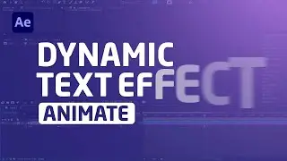 DYNAMIC TEXT ANIMATION for Beginners in After Effects