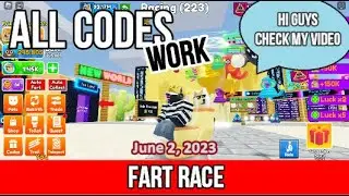 All Codes Fart Race Roblox June 2, 2023