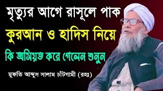👉মুফতি আব্দুস সালাম চাটগামীর গুরুত্বপূর্ণ আলোচনা🤲বাংলাদেশের প্রধান মুফতি হাটহাজারী মাদ্রাসার পরিচালক