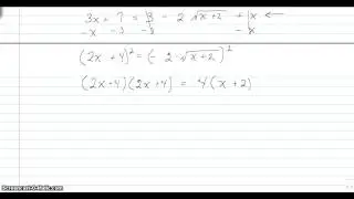 Solving an Equation with Two Radicals