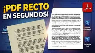 Como Enderezar un Documento PDF en Adobe Acrobat 2023