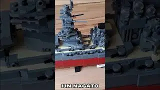 IJN NAGATO 1:300 Battleship by BlueBrixx #battleship #ww2 #ijn #nagato #japanese #legoship #lego