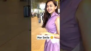 #TejasswiPrakash turns heads at the airport in a chic purple outfit #tejasswi
