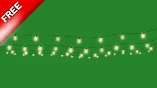 animated string lights green screen | celebration light green screen | green screen light effect