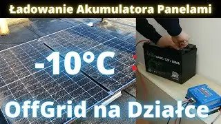 Własny prąd na działce. Ładowanie Akumulatora Panelami Słonecznymi zimą. S4E49