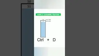 Fill Down - Shortcut key