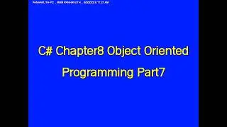 C# Chapter8 Object Oriented Programming Part6(Product Menu)