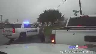 Dashcam Shows Police Chase of Stolen Vehicle Suspects in Lufkin, Texas
