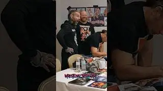 Hardy Boyz sign a chair #wwe #aew #shorts