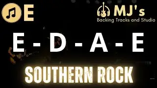 Catchy Southern Rock in E | 85 bpm | Guitar Backing Track