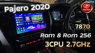 Pajero 2020 จอแอนดรอยด์  7870 3CPU 2.7GHz รุ่น G8 Ram8 Rom256 รุ่นใหม่ล่าสุดปี 2024
