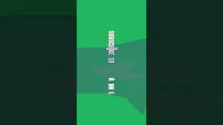 Subscribe to my channel text animation green screen | Subscribe