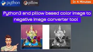 Color to negative grayscale image conversion tool in python pillow library|image negative grayscale