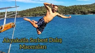 Müthiş Akyaka Koylarında Serbest Dalış Yaptık/Aslan Balığına Rastladık!