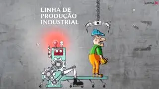Linha de produção industrial