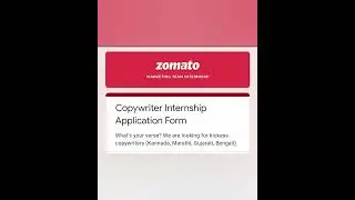 Zomato Online Internship | Work from Home Internship | Earn 500 Per Day | Paid Internship | Students