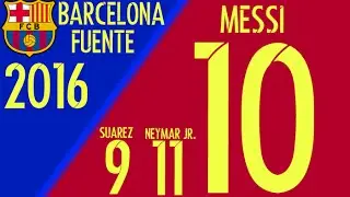 Fuente FC Barcelona 2015-2016 | Como instalar y descargar | HD |