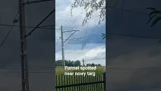 Funnel spotted in my area #tornado #funnel #storm #poland #dangerous #freaky #trąba