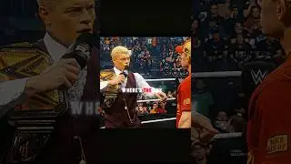 Cody Rhodes Gives Reality Check To John Cena 💔 Edit