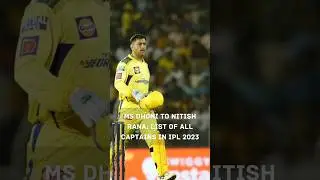 MSD to Nitish Rana: List of all captains in IPL 2023 #ipl2023 #cricket