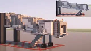 MINECRAFT - How to Easy Build an Airport Jet Bridge - Tutorial