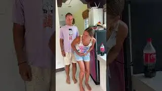 She didn't know he was behind her 🤣 