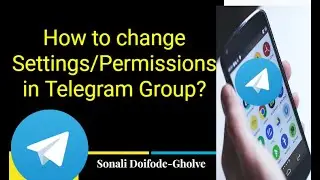 How to change permissions in Telegram group? |How to change telegram group settings?