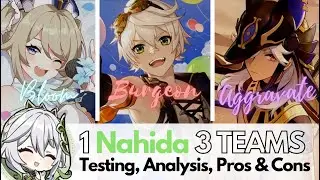 Nahida in BLOOM/ BURGEON/ AGGRAVATE+QUICKEN Team (Testing, Analysis, Pros & Cons)