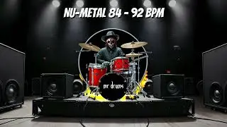 Nu Metal Drumtrack - 92 BPM | Backing Drums | Only Drums